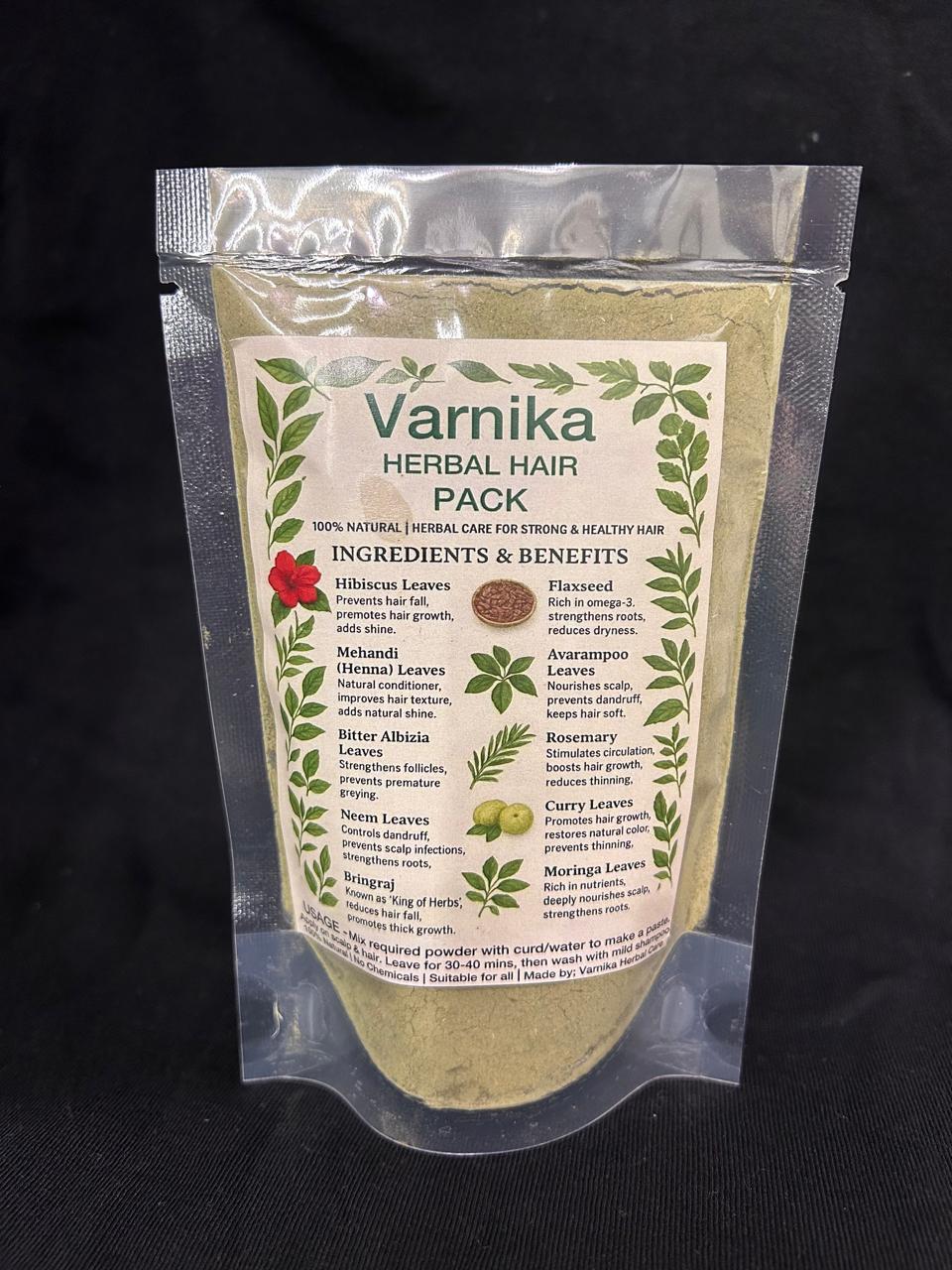 Kesha Prana Ritual Kit | Herbal Shampoo, Hair Oil & Hair Pack Combo | by Varnika Herbal Care · Curated by Shanva